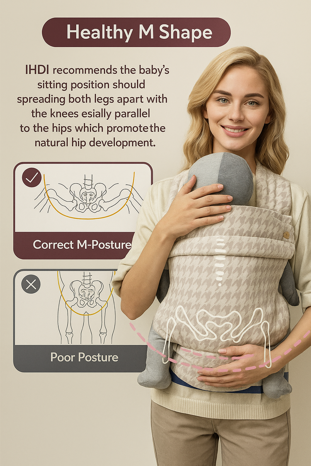 Baby Carrier Premium Beige