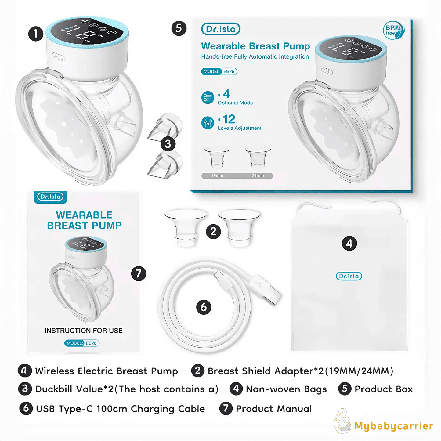 Hands-Free Electric Breast Pump for Comfort, Freedom, More Milk – Free Shipping
