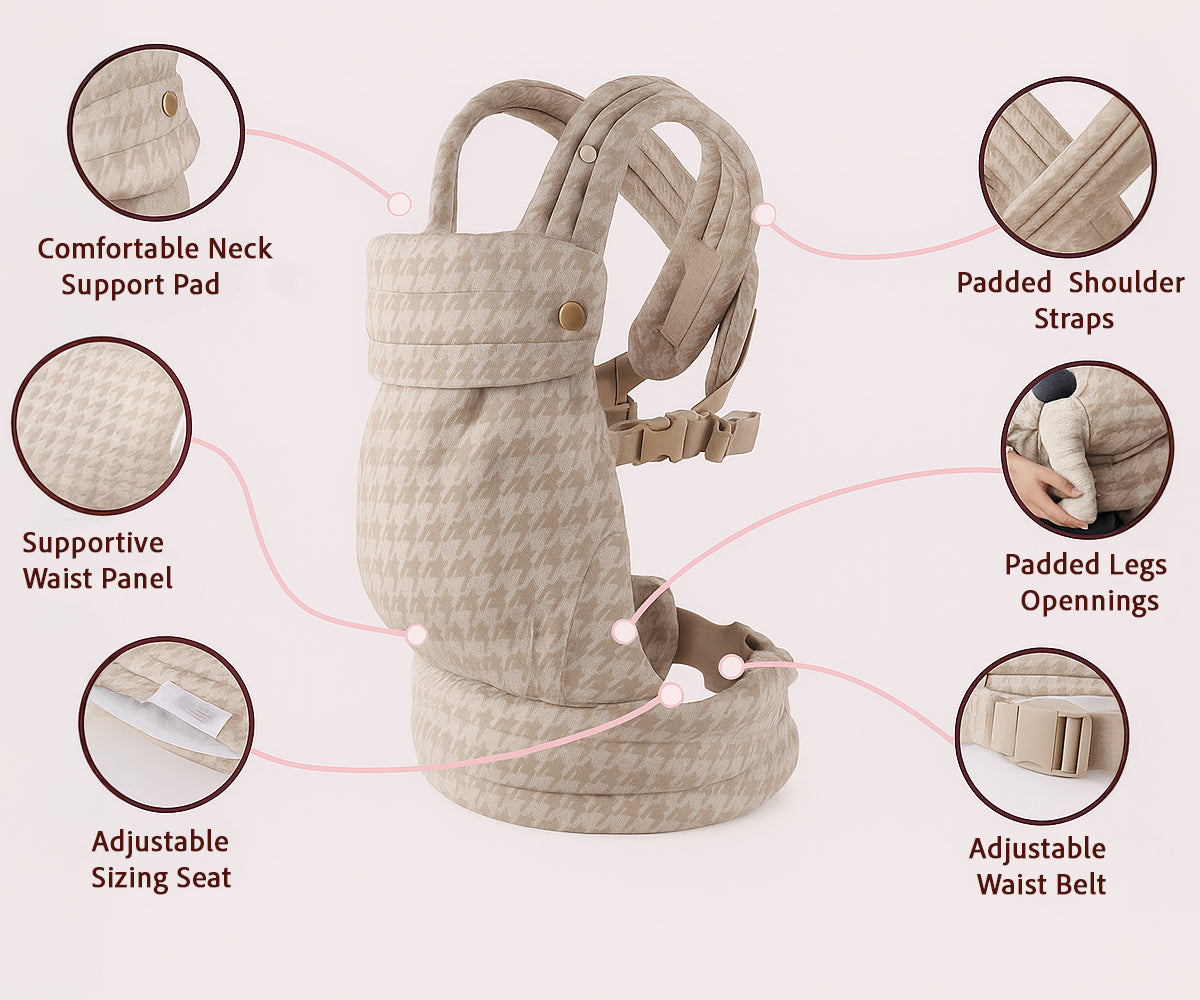 Baby Carrier Premium Black and White Color