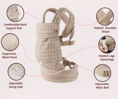 Baby Carrier Premium Black and White Color